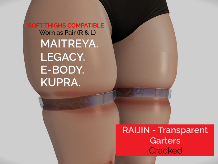 RAIJIN - Cracked Glass Garters