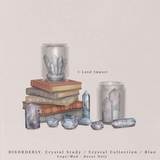 DISORDERLY. / Crystal Study / Crystal Collection / Blue