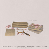 DISORDERLY. / Crystal Study / Examining Crystals / Pink