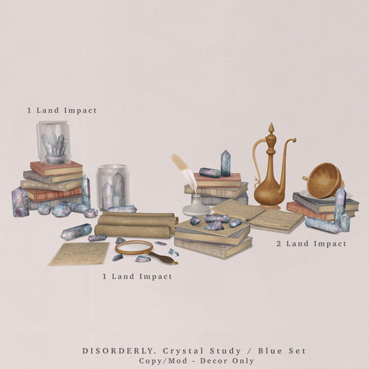 DISORDERLY. / Crystal Study / Blue Set