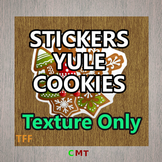 {TFF} Craft Corner - Stickers - Yule Cookies TEXTURE W1