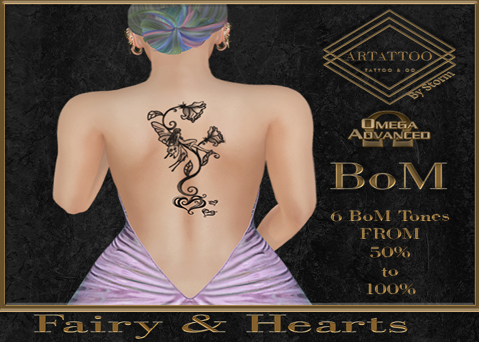 ArTattoo Fairy & hearts