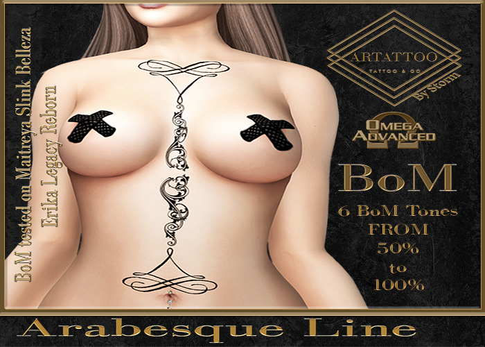 ArTattoo  Arabesque line  