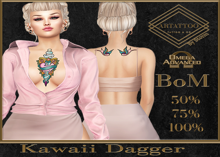 ArTattoo Kawaii Dagger   