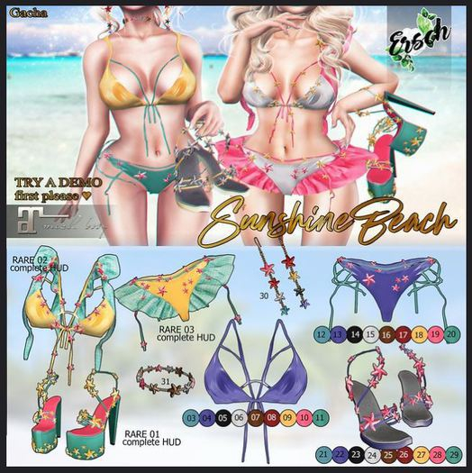 25. ERSCH - Sunshine Beach Gacha M-Lara [flats - brown]