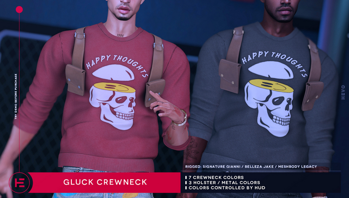 HEVO - Gluck Crewneck Grey B.