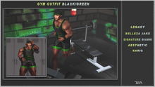 R2A- GYM FIT BLACK/GREEN
