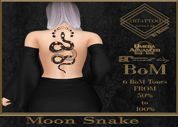 Artattoo Moon Snake  