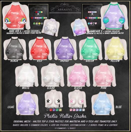 [ abrasive ] Plastic Halter - Maitreya - Yellow