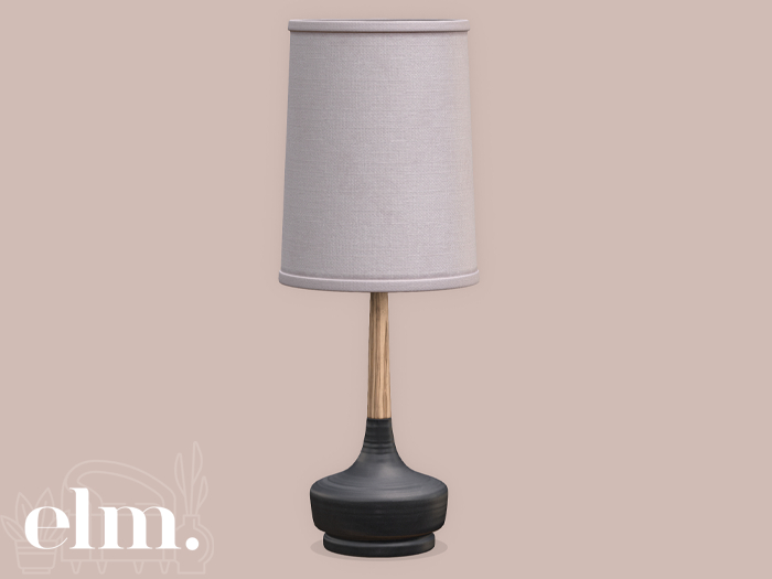 Elm. Claire Decor Lamp [Black]