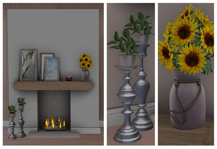 LpOca Fireplace Isabela/Grey