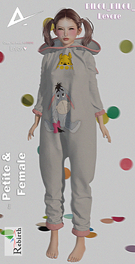Akikazu Rebirth PILOU_PILOU Eeyore Petite & Female