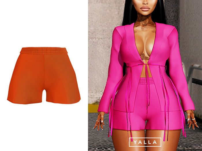 YALLA ✦ Muse Shorts [ORANGE]