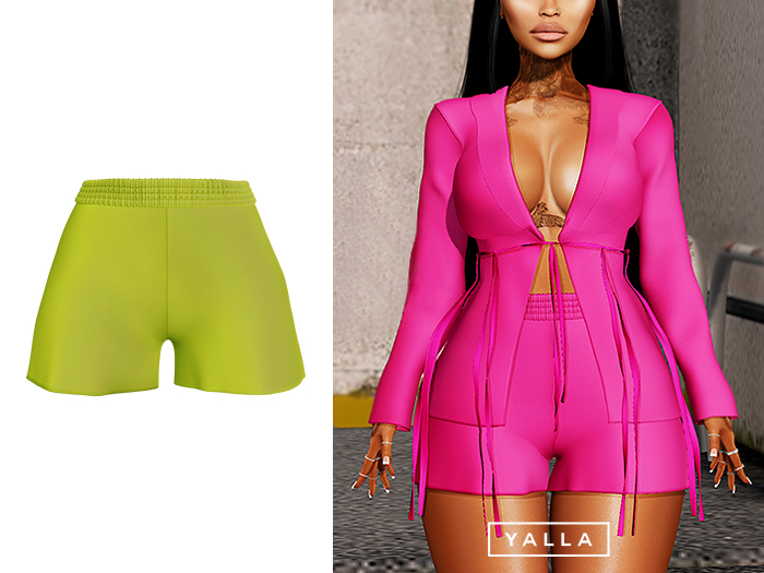 YALLA ✦ Muse Shorts [LIME]