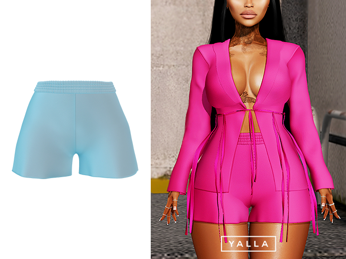 YALLA ✦ Muse Shorts [BLUE]
