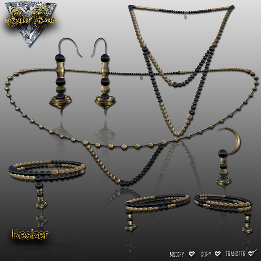 Pearl - Black & Gold Set