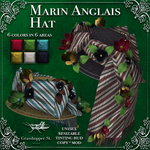 Grasshopper St Marin Anglais Hat
