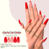 DASHED - REDS REDSTAR- Small Almond Nails