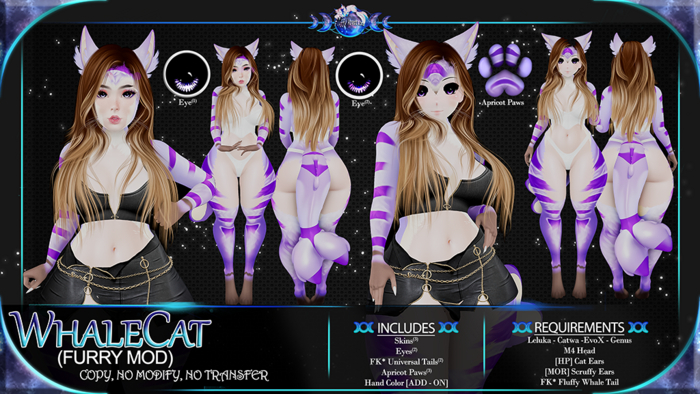 FK* WhaleCat ☾☾Purple☽☽ ☾☾Hybrid Mod☽☽ ☾☾BOM☽☽