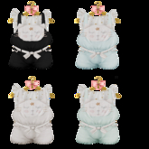 {Ribbons} Kitten Outfit - Cream {Box}