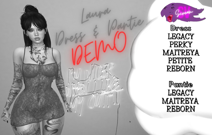 .:SV:.SCREAM DEMO Laura Dress & Pantie FATPACK