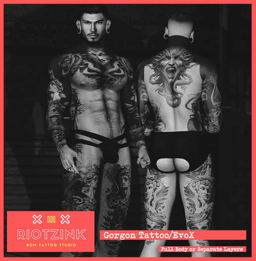 .:RiotzInk:. Gorgon Tattoo {BOM}