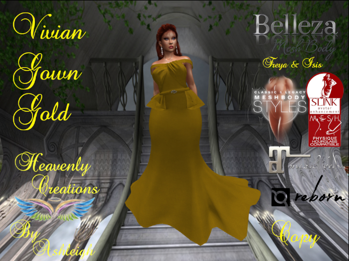 Vivian Gown Gold