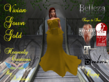 Vivian Gown Gold