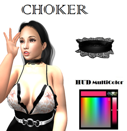 Full Perm Lace Choker Resizeble