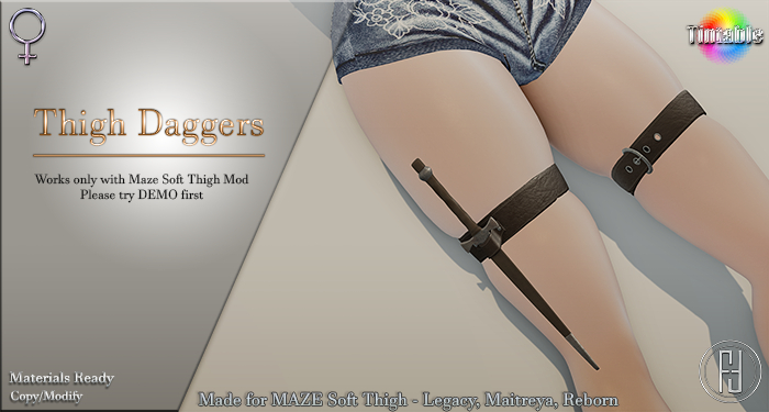 FORMME. Thigh Daggers for Soft Thighs Mod