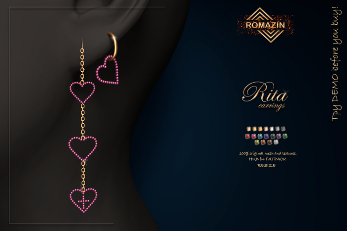 RJ - Earrings <Rita>,FatPack