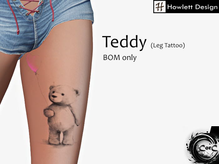 [HDesign] Teddy (Leg Tattoo)