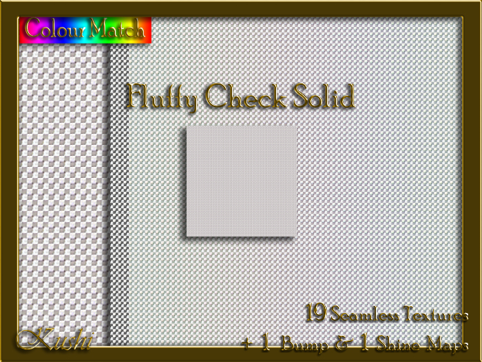 Fluffy Check Solid Seamless Texture Pack