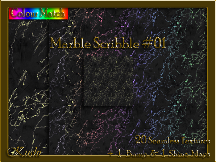 Marble Scribble #01 Seamless Texture Pack