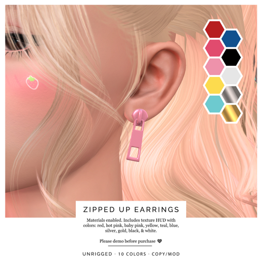 BEENICORN - Zipped Up Earrings [add]