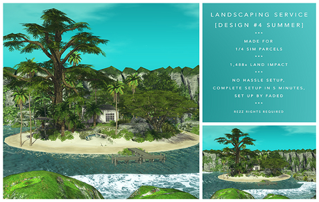 Second Life Marketplace - [F] Landscape 4 - Tropical Island - SUMMER (1 ...