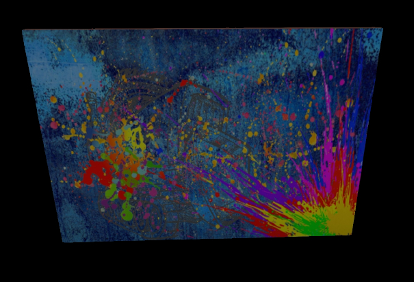 DecorUp: Bulldozer on Blue Painting BOX