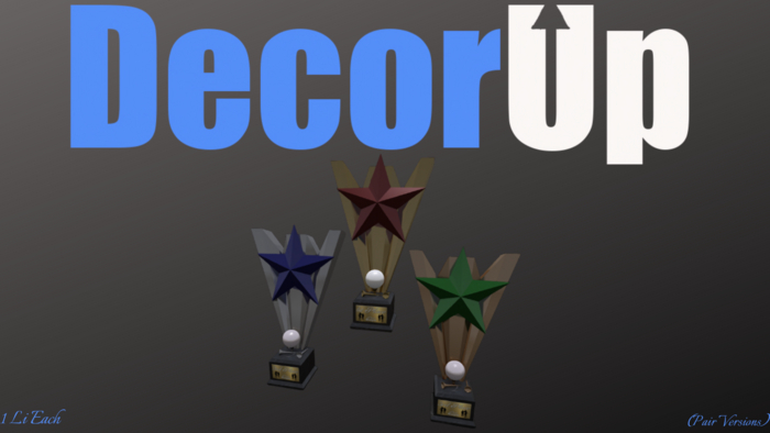 DecorUp: Golf Trophy Box (Pairs)