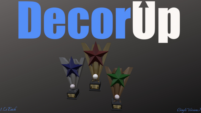 DecorUp: Golf Trophy Box (Singles)