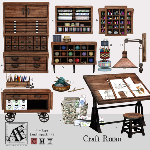 *AF* Craft Room 03 - Storage Table