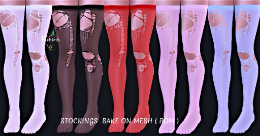 [V.C]  STOCKINGS  BAKE ON MESH ( BOM )