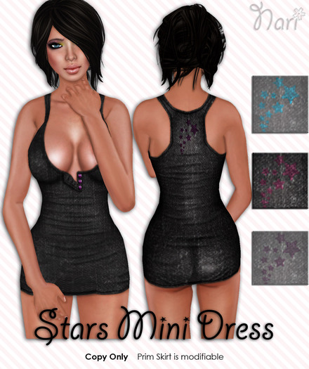 Stars Mini Dress (pink)