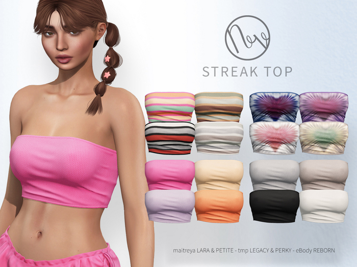 neve top - streak fatpack