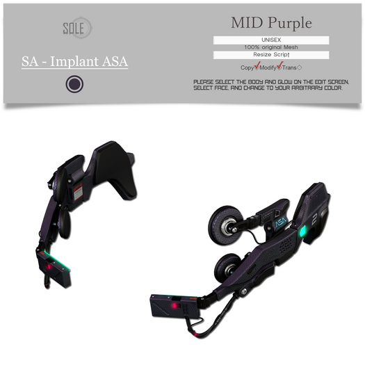 :::SOLE::: SA - Implant ASA (MID Purple)