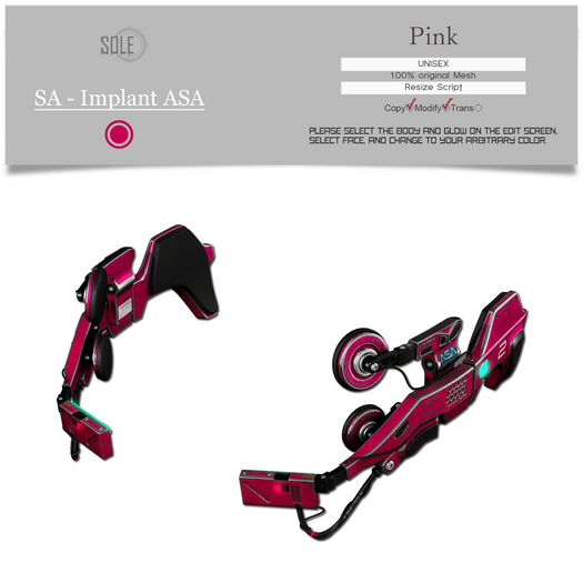 :::SOLE::: SA - Implant ASA (Pink)