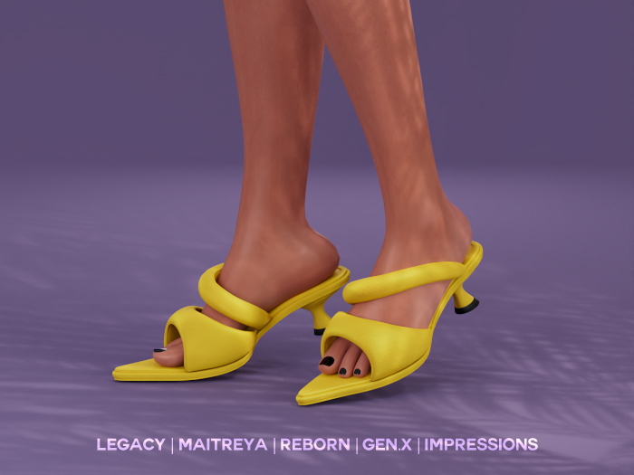 $NT Puffy Kitten Mules YELLOW