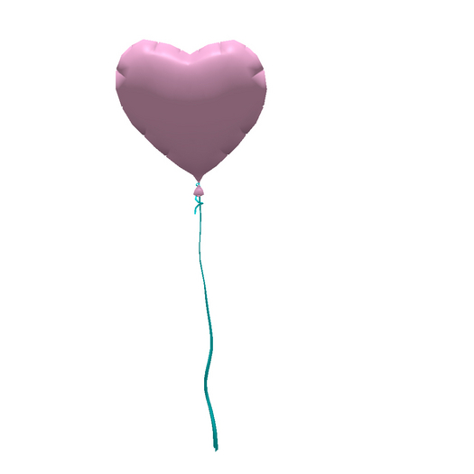 Heart Balloon Light Pink