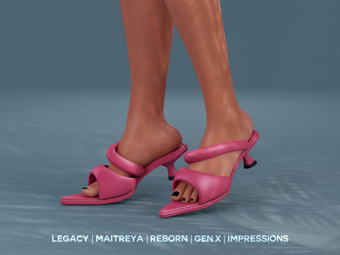 $NT Puffy Kitten Mules PINK