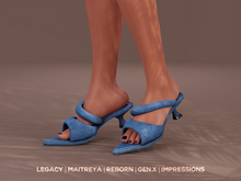 $NT Puffy Kitten Mules DENIM