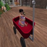 Cute Little Red Wagon